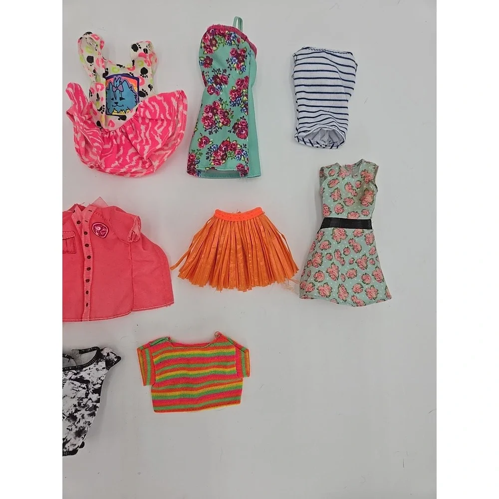 Lot Of Clothes Barbie & Other Fashion Doll.‎ Dresses Skirts Pants Shorts Tops